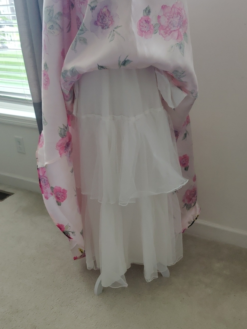 City Studio Shoulder Off Floral Ball Gown Y2K Cottagecore Romantic Chic Prom - Picture 9 of 16